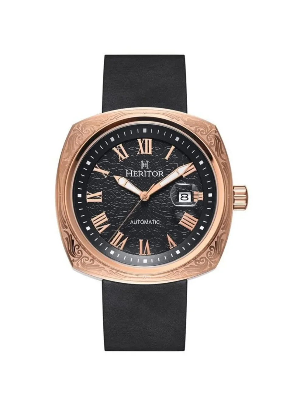 NWT Heritor Davenport Black Dial Men's Watch